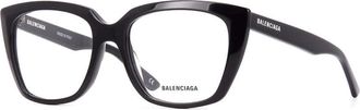Balenciaga Ladies Black Cat Eye Eyeglass Frames BB0062O 001