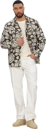 Anerkjendt Akoscar Flower Jacq Overshirt - Heren - Casual Overhemden - Groen - M - Katoen - Overhemden