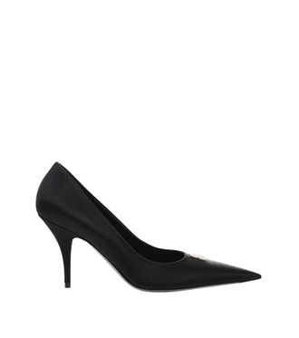 Balenciaga Black Logo Pumps