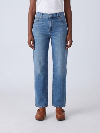 Frame Denim Jeans straight The Mellow a vita alta in denim di cotone