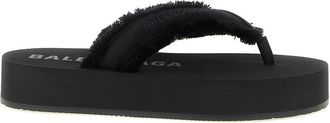 Balenciaga Black Slip-on Slippers