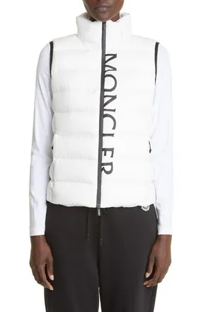 Moncler Cenis Down Puffer Vest in White at Nordstrom, Size 1