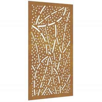 vidaXL Adorno De Pared De Jard&iacute;n Acero Corten Dise&ntilde;o De Hoja 105x55 Cm Vidaxl