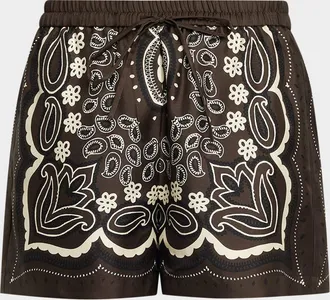 Nili Lotan Frances Silk Shorts