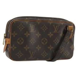 Louis Vuitton Pre-owned Cross Body Bags, female, Brown, Size: ONE SIZE Pre-owned Marly Bandouliere Shoulder Bag
