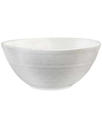 Euroceramica Fez White 10In Serving Bowl