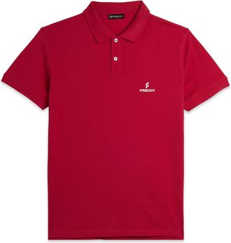 Freddy Polo Uomo in Piquet di Cotone 100% con Logo