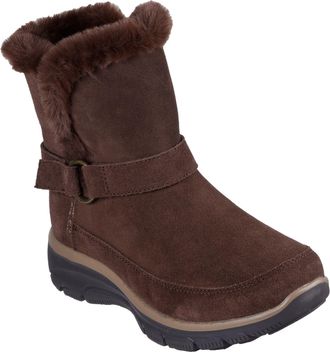 Skechers Womens Easy Going-Dreamers Luxe Vibe Hands Free Slip-ins Mid Calf Boot, Chocolate, 6.5 UK