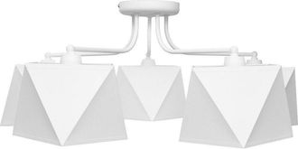 Netlighting Adamant Multi Arm Semi Flush Ceiling Light White 75cm