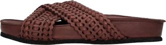 Pantanetti Yan Mule - Dames - Sandalen - Bruin - 36 EU - Leer - Schoenen
