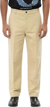 Lanvin Beige Flat Front Pants
