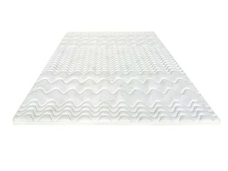 VENTE-UNIQUE.COM Sobrecolch&oacute;n viscosa blanco 140 x 190 cm