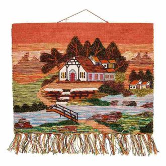 Wanderlust Deco Wanderlust Deco - Tapiz De Yute Tejido Decorativo 100x80cm
