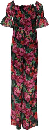 Patrizia Pepe multi Floral Print Overall Jumpsuit Womens Dress (Pre-Owned)