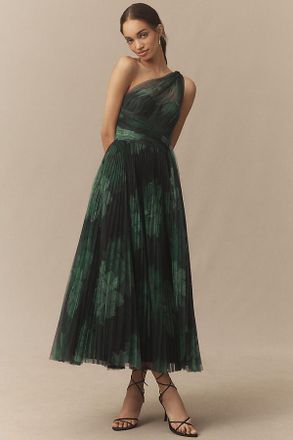 Hutch Phillippa One-Shoulder A-Line Maxi Dress