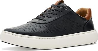 Johnston & Murphy Anders Perfed U-Throat Mens Shoes Black Full Grain : 10.5 M (D), Leather/Rubber