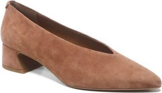 Gentle Souls Galleria Pointed Toe Pump in Camel Suede at Nordstrom, Size 7.5