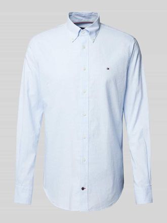 Tommy Hilfiger Slim Fit Business-Hemd mit Button-Down-Kragen Modell Henry in Bleu, Größe 39