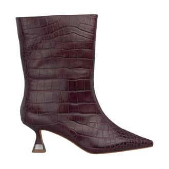 Alma En Pena Metallic enkellaars met hak - Dames - Laarzen met Hak - Rood - 36 EU - Schoenen