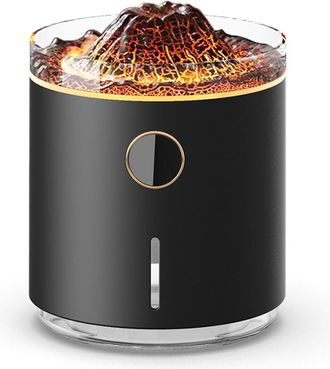 OEM Humidificador De Aire Volc&aacute;nico De 330 Ml, Difusor De Aceites Esenciales Para El Hogar Y El Dormitorio (negro)