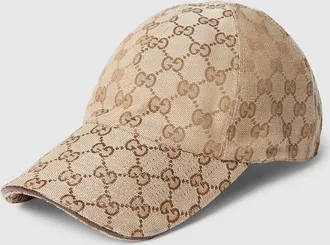 Gucci GG Cotton Canvas Baseball Hat, Beige