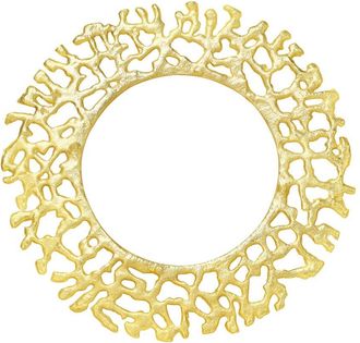 Tiramisu Golden Gleam Metallic Charger Plate