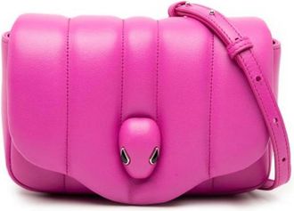 Bulgari Pre-owned Cross Body Bags, female, Pink, Size: ONE SIZE Pre-owned Leather Crossbody Bag