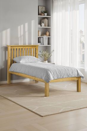 Julian Bowen Barcelona Low Footend Bed in Natural | Size: Double