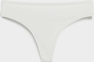 Miiyu Womens Plain thong Cotton