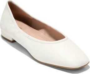Cole Haan Go-To Valinda Ballet Flat in White Powder Leather at Nordstrom Rack, Size 9.5