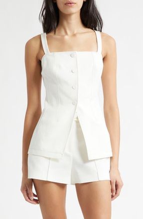 Ramy Brook Elana Cotton Blend Vest in Ivory at Nordstrom, Size 10