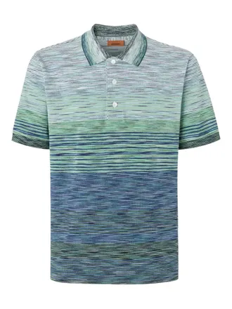 Missoni Gestreept poloshirt - Groen