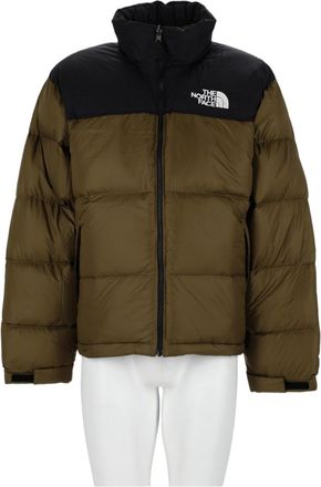 The North Face Black Two-Tone High Collar Puffer Jacket