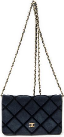 Chanel Pre-owned Womens CC Wallet on Chain Shoulder Bag - Blue/Navy - One Size