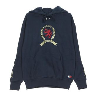 Tommy Hilfiger Crest Hoodie - Dames - Hoodies - Blauw - S - Katoen - Hoodies & sweatvesten