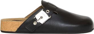 Scholl Schoenen, Dames, Zwart, 38 EU, Leer, Pescura Clog