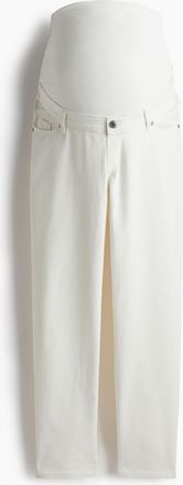 H&M MAMA Straight Ankle Jeans - White