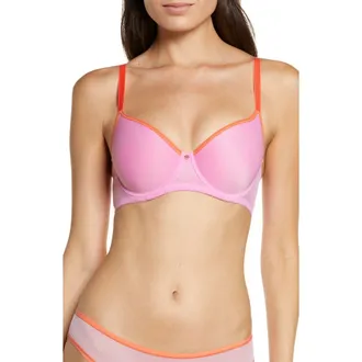 Skarlett Blue Spellbound Spacer Underwire Convertible Bra in Pink/coral at Nordstrom Rack, Size 30Ddd