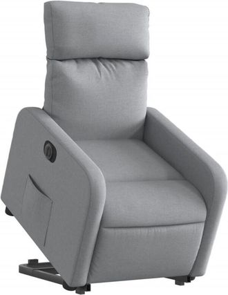 vidaXL Vidaxl - Sill&oacute;n El&eacute;ctrico Reclinable Elevable De Tela Gris Claro