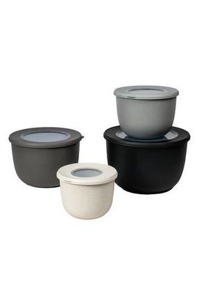 TarHong Set of 4 Stackable Melamine Mixing Bowls in Grey Multi at Nordstrom Rack