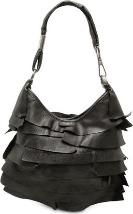 Saint Laurent Pre-owned Saint Laurent Small Ruffled Leather Saint Tropez Hobo Ladies XH54TXSHV6WSBK90