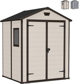 Keter Caseta De Jard&iacute;n De Resina Keter Manor 6x5 Beige