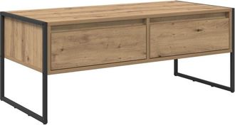 vidaXL Mesa De Caf&eacute; Con Caj&oacute;n Roble Artesanal 100 X 46 X 40 Cm Vidaxl