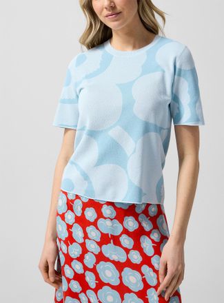 Marimekko Womens Oletus Unikko jacquard knit sweater