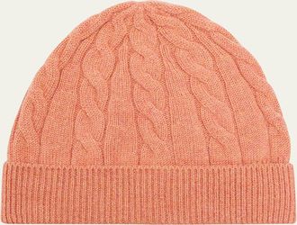 Loro Piana Cedar Cable-Knit Cashmere Beanie