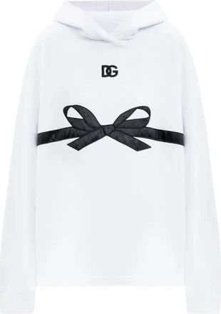 Dolce & Gabbana Hoodie - Dames - Hoodies - Wit - S - Hoodies & sweatvesten