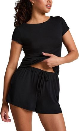 Hunkem&ouml;ller Pyjama Set Jersey in Black at Nordstrom, Size X-Small