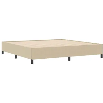 vidaXL Bed Frame Grey Green 200 x 200 cm Corduroy fabric Vidaxl