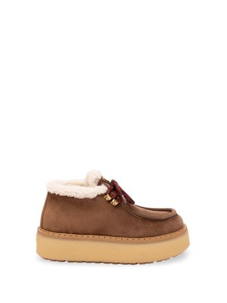 Prada Suede Lace-Up Shoes