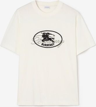 Burberry Knight Stamp Cotton T-shirt